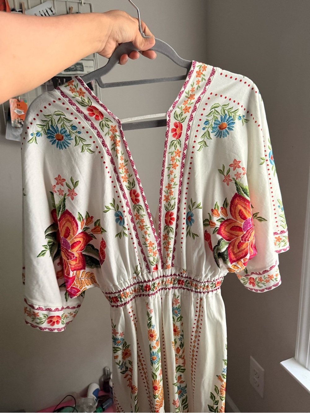 Farm Boho White Floral Maxi Dress - Picture 3 of 3